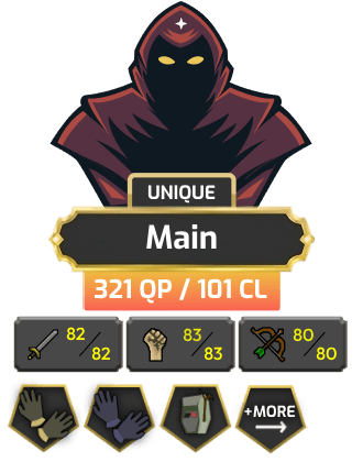 Main | TTL: 1650 | CL: 101 | QP: 321 [B Gloves, DS2, Quest Cape, MM2, DT2, Mithril Gloves, MM1, Ava's, Lunars + MORE!]