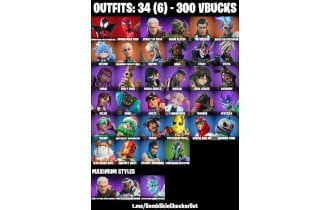 UNIQUE - Spider Man Zero, Spider Man Miles Morales [34 Skins, 300 Vbucks, 39 Axes, 28 Emotes, 33 Gliders and MORE!]