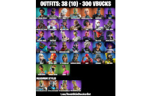 UNIQUE - The Weeknd [38 Skins, 300 Vbucks, 32 Axes, 16 Emotes, 23 Gliders and MORE!]