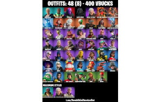 UNIQUE - Slim Shady [48 Skins, 400 Vbucks, 66 Axes, 40 Emotes, 59 Gliders and MORE!]