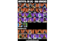 UNIQUE - Rage, Calamity Max [26 Skins, 250 Vbucks, 22 Axes, 33 Emotes, 30 Gliders and MORE!]