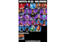 UNIQUE - Spider Man [24 Skins, 500 Vbucks, 38 Axes, 28 Emotes, 38 Gliders and MORE!]