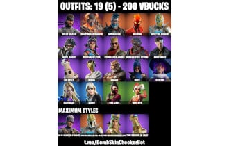 UNIQUE - Solid Snake Max, Omegarok  [19 Skins, 200 Vbucks, 22 Axes, 14 Emotes,17 Gliders and MORE!]