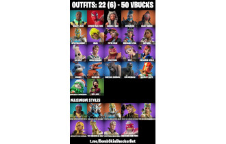 UNIQUE - Spider Man Zero, Renegade Lynx Max  [22 Skins, 50 Vbucks, 26 Axes, 26 Emotes, 21 Gliders and MORE!]