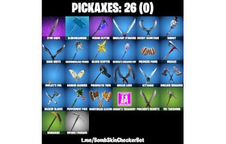 UNIQUE - Rippley Vs Sludge [22 Skins, 350 Vbucks, 26 Axes, 28 Emotes, 26 Gliders and MORE!]