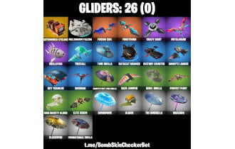 UNIQUE - Rippley Vs Sludge [22 Skins, 350 Vbucks, 26 Axes, 28 Emotes, 26 Gliders and MORE!]