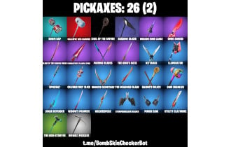 UNIQUE - Spider Man, Darth Vader  [20 Skins, 650 Vbucks, 26 Axes, 19 Emotes, 28 Gliders and MORE!]