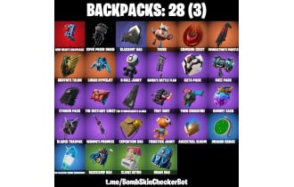 UNIQUE - Spider Man, Darth Vader  [20 Skins, 650 Vbucks, 26 Axes, 19 Emotes, 28 Gliders and MORE!]