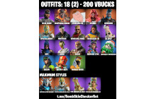 UNIQUE -  Solid Snake, Peter Griffin [18 Skins, 200 Vbucks, 22 Axes, 15 Emotes, 27 Gliders and MORE!]