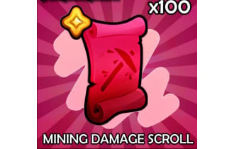 Mining Damage Scroll x100 [Pets GO]