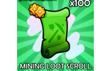 Mining Loot Scroll x100 [Pets GO]