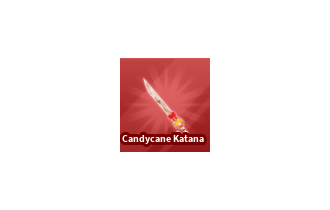 Candycane Katana [Blade Ball]