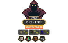 Pure - 1 DEF | TTL: 652 | CL: 60 [NO EMAIL SET, DT1 + MORE!]