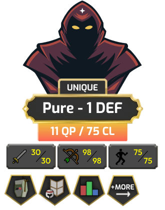 Pure - 1 DEF | Starter | TTL: 509 | CL: 75 | QP: 11 [30 ATT | 98 RAN | 75 AGI | 39 STR + MORE!]