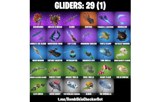 UNIQUE - Geralt of Rivia, Zeus [33 Skins, 36 Axes, 38 Emotes, 29 Gliders and MORE!]