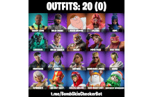 UNIQUE - Peter Griffin, Valeria [20 Skins, 32 Axes, 40 Emotes, 36 Gliders and MORE!]