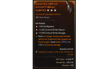 Legendary Gloves[*12 Crit | *75 DMG_Crit | *182 INT]