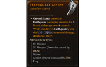 Earthquake Aspect [Max Roll]