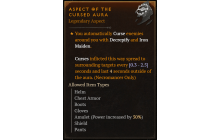 Aspect of the Cursed Aura [Max Roll]