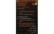 Legendary Ring[*685 Life | *75 DMG_Vulnerable | 47 LR]