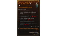 Legendary Amulet[Druid | *3 QS | *12 Crit]