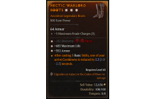 Legendary Boots[*352 Armor | *182 DEX | *685 Life]