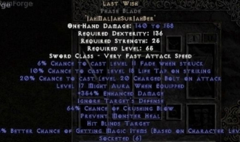 Last Wish Runeword - D2R 2.6